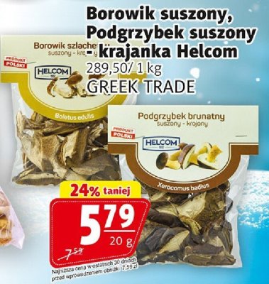 Borowik suszony, Podgrzybek suszony, Krajanka Helcom Greek Trade promocja w Prim Market