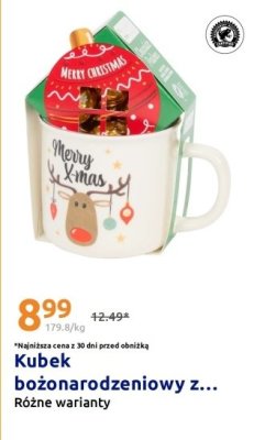 Kubek bożonarodzeniowy ze słodyczami promocja w Action