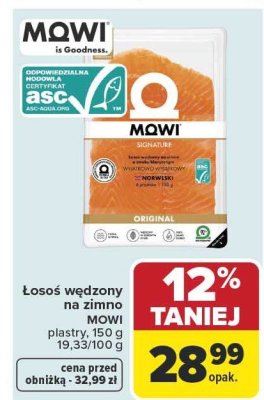 Łosoś wędzony promocja w Carrefour Market