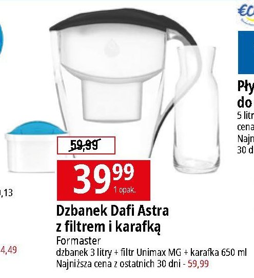 Zestaw astra mi + filtr unimax mg+ + karafka Dafi promocja