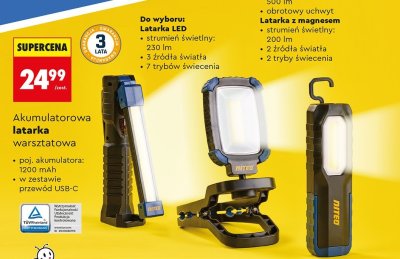 Latarka warsztatowa, różne rodzaje promocja w Biedronka