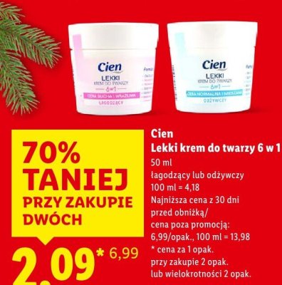 Krem lekki do twarzy 6 w 1 promocja w Lidl