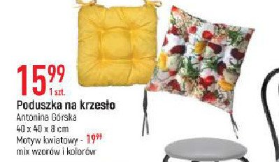 Poduszka na krzes艂o 40 x 40 x 8 cm Antonina g贸rska promocja