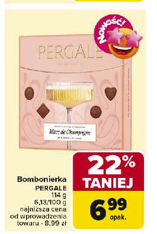 Bombonierka marc de champagne Pergale promocja w Carrefour Market