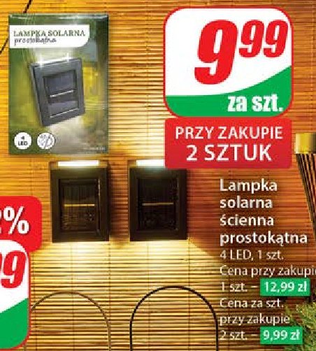 Lampa solarna 4 led promocja w Dino