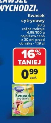 Kwasek cytrynowy, różne rodzaje Gellwe promocja w Carrefour