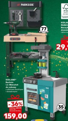 Kuchnia lub Warsztat do zabawy KIDLAND z efektami świetlnymi i dźwiękowymi promocja w Kaufland