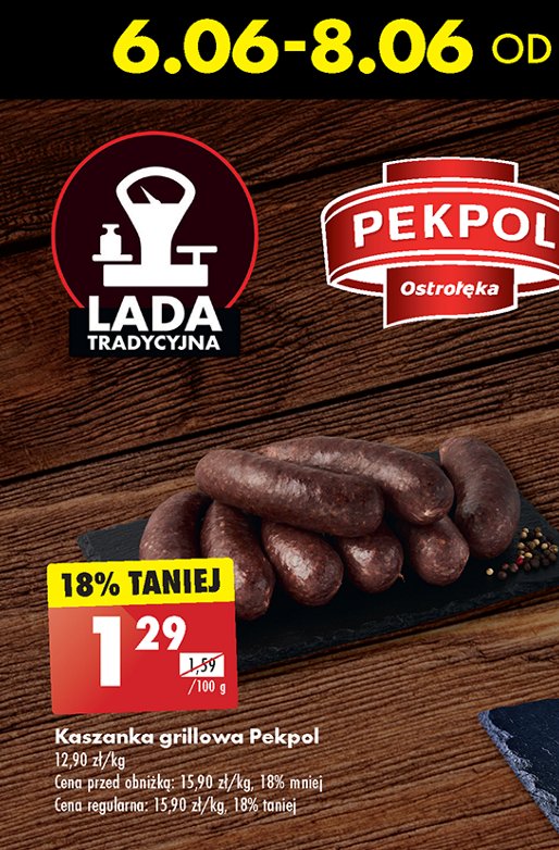 Kaszanka grillowa Pekpol promocja