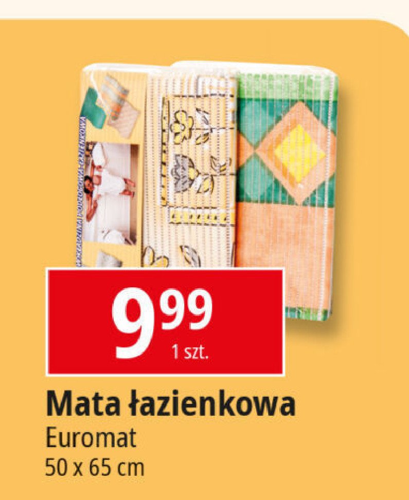 Mata łazienkowa 50 x 65 cm Euromat promocja w Leclerc