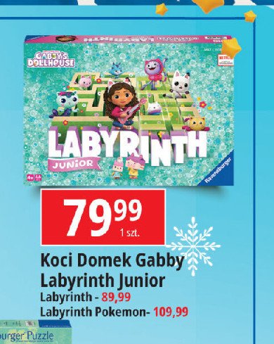 Gra labyrinth koci domek gabi Ravensburger promocja w Leclerc