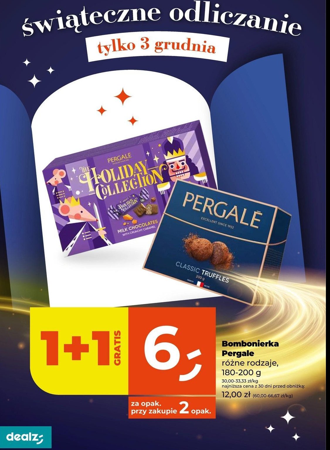 Cukierki holiday collection Pergale promocja