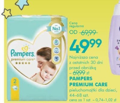 Pieluchomajtki PAMPERS PREMIUM CARE 44-68 szt. promocja w Super-Pharm