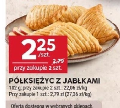 Półksiężyc z jabłkami promocja w Stokrotka