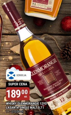 Whisky Glenmorangie 12YO La Santa Single Malt 0,7l promocja w bi1