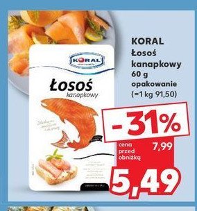 Łosoś kanapkowy Koral (graal) promocja