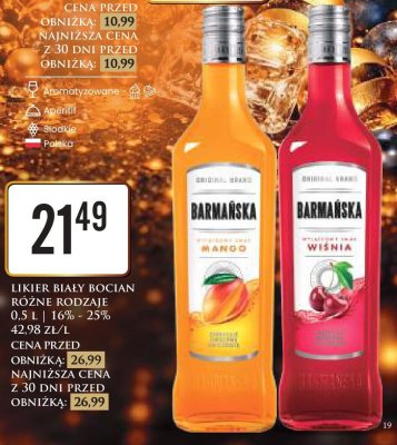 Napój alkoholowy Barmańska, różne rodzaje promocja w Dino