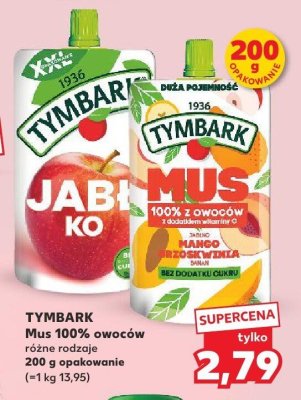 Mus 100% z owoców różne rodzaje promocja w Kaufland