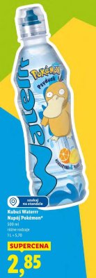 Napój Kubuś Waterrr Pokémon promocja w Lidl