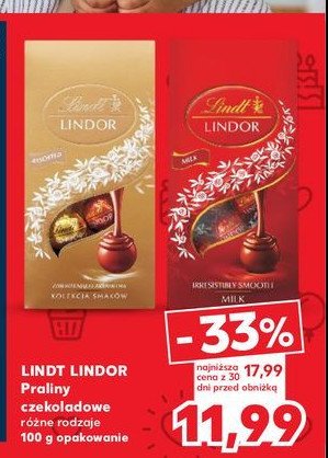 Bombonierka assorted bag Lindt lindor promocja w Kaufland