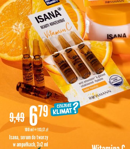 Serum do twarzy vitamin c Isana promocje