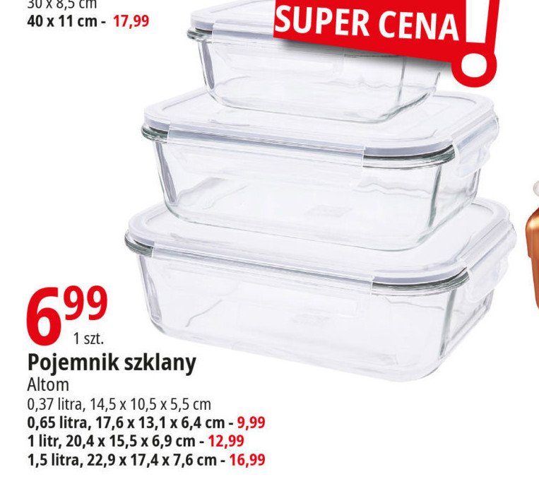 Pojemnik szklany 650 ml Altom design promocja