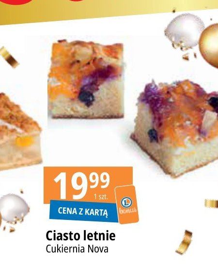 Ciasto letnie Cukiernia nova promocja
