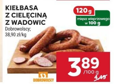 Kiełbasa z cielęciną z Wadowic promocja w Stokrotka