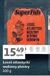 Łosoś atlantycki wędzony w dymie dębowym Superfish promocja