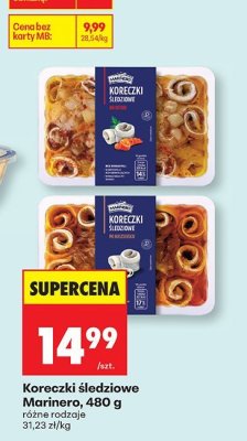 Koreczki śledziowe Marinero promocja w Biedronka