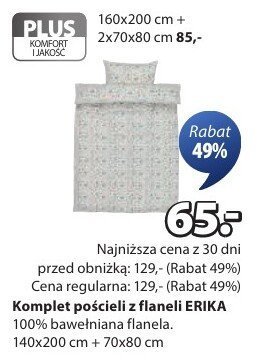 Komplet pościeli z flaneli ERIKA promocja w Jysk