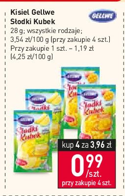 Kisiel cytryna i pomara艅cza Gellwe s艂odki kubek promocja