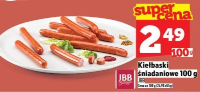 Kiełbaski śniadaniowe 100 g promocja w TOPAZ