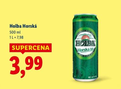 Piwo Holba Horská promocja w Lidl
