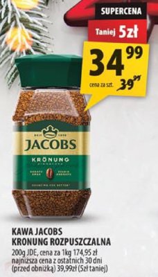 Kawa Jacobs Kronung rozpuszczalna promocja w Arhelan