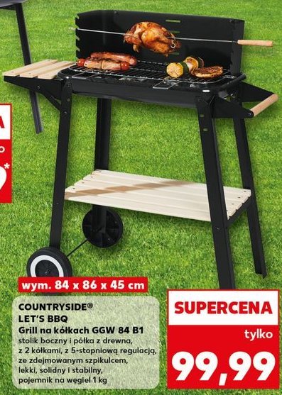 Grill na k贸艂kach 84 x 86 x 45 cm K-classic countryside promocja