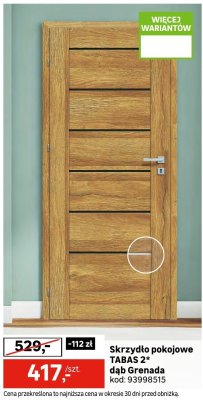 Skrzydło pokojowe TABAS 2 dąb Grenada promocja w Leroy Merlin