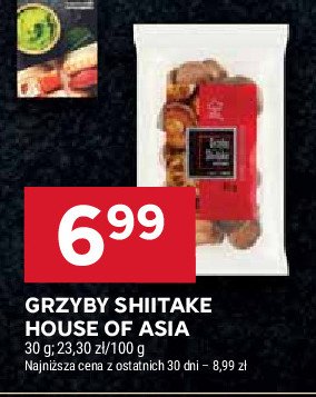 Grzyby shitake House of asia promocja