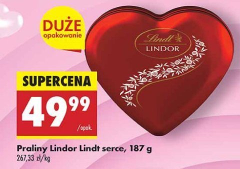 Bombonierka serce assored Lindt lindor promocja