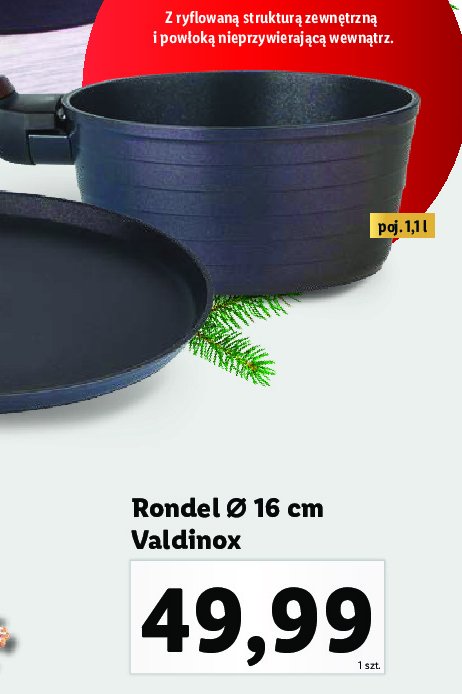 Rondel 16 cm Valdinox promocja