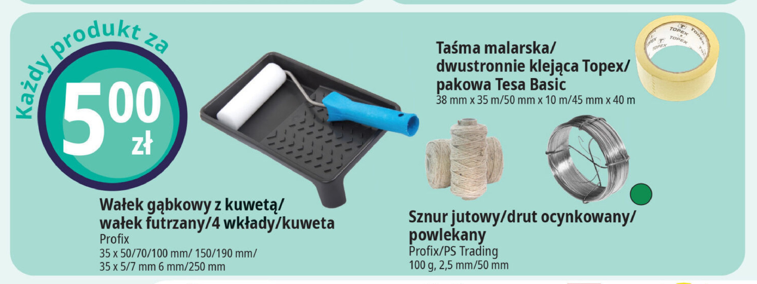 Wałek gąbkowy z kuwetą 150 mm Profix promocja