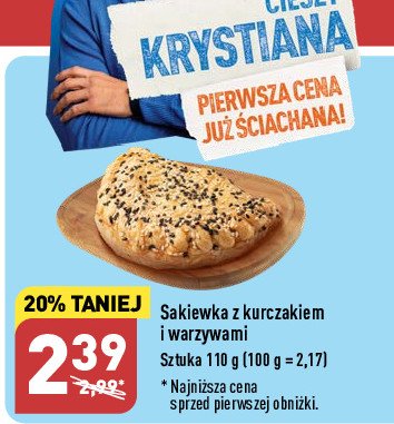 Sakiewka z kurczakiem i warzywami promocja