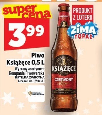 Piwo Książęce 0,5 l promocja w TOPAZ