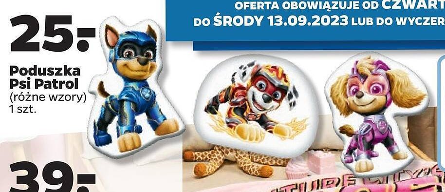 Poduszka 3d psi patrol promocja