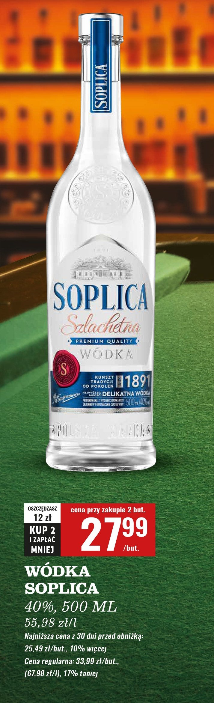 Wódka Soplica szlachetna wódka promocja w Biedronka