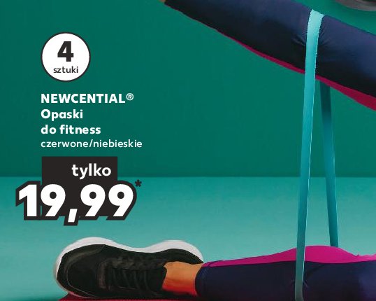 Opaski do fitness niebieskie Newcential promocja