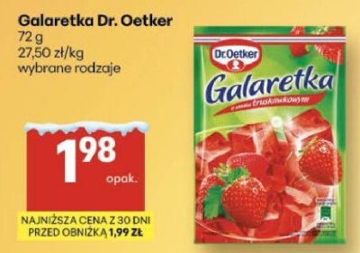 Galaretka Dr. Oetker, wybrane rodzaje promocja w Delikatesy Centrum