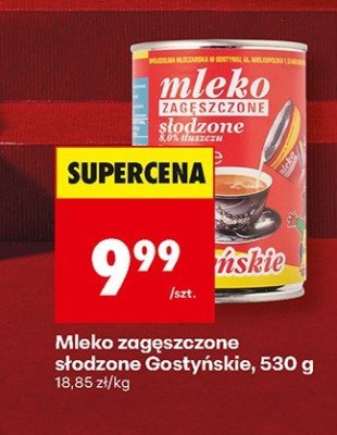 Mleko zagęszczone słodzone 530 g promocja w Biedronka