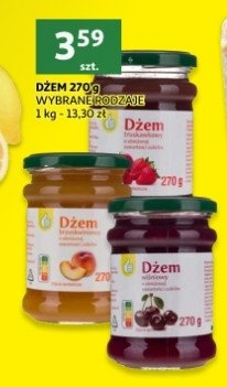 Dżem z czarnej porzeczki Auchan na co dzień (logo zielone) promocja