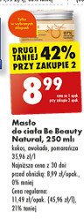 Masło do ciała kokos Be beauty natural promocja