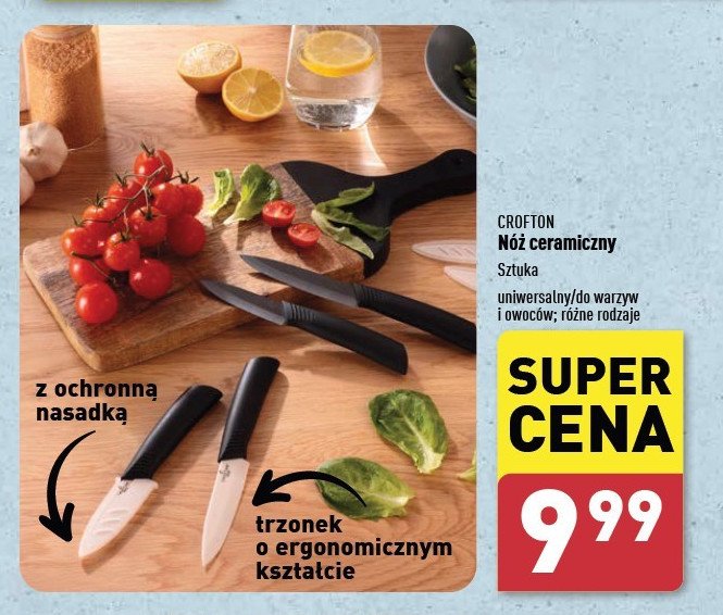 Nóż ceramiczny do warzyw i owoców Crofton promocja